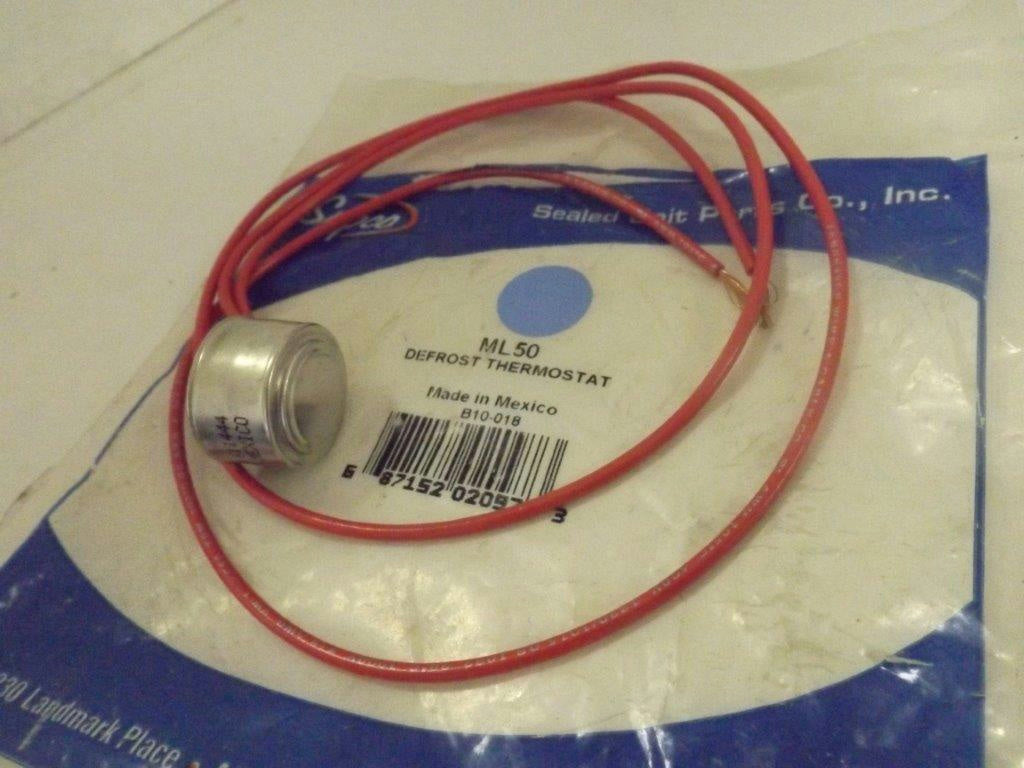 SUPCO REFRIGERATOR ML50 DEFROST THERMOSTAT NEW SUPCO REFRIGERATOR ML50 DEFROST THERMOSTAT NEW